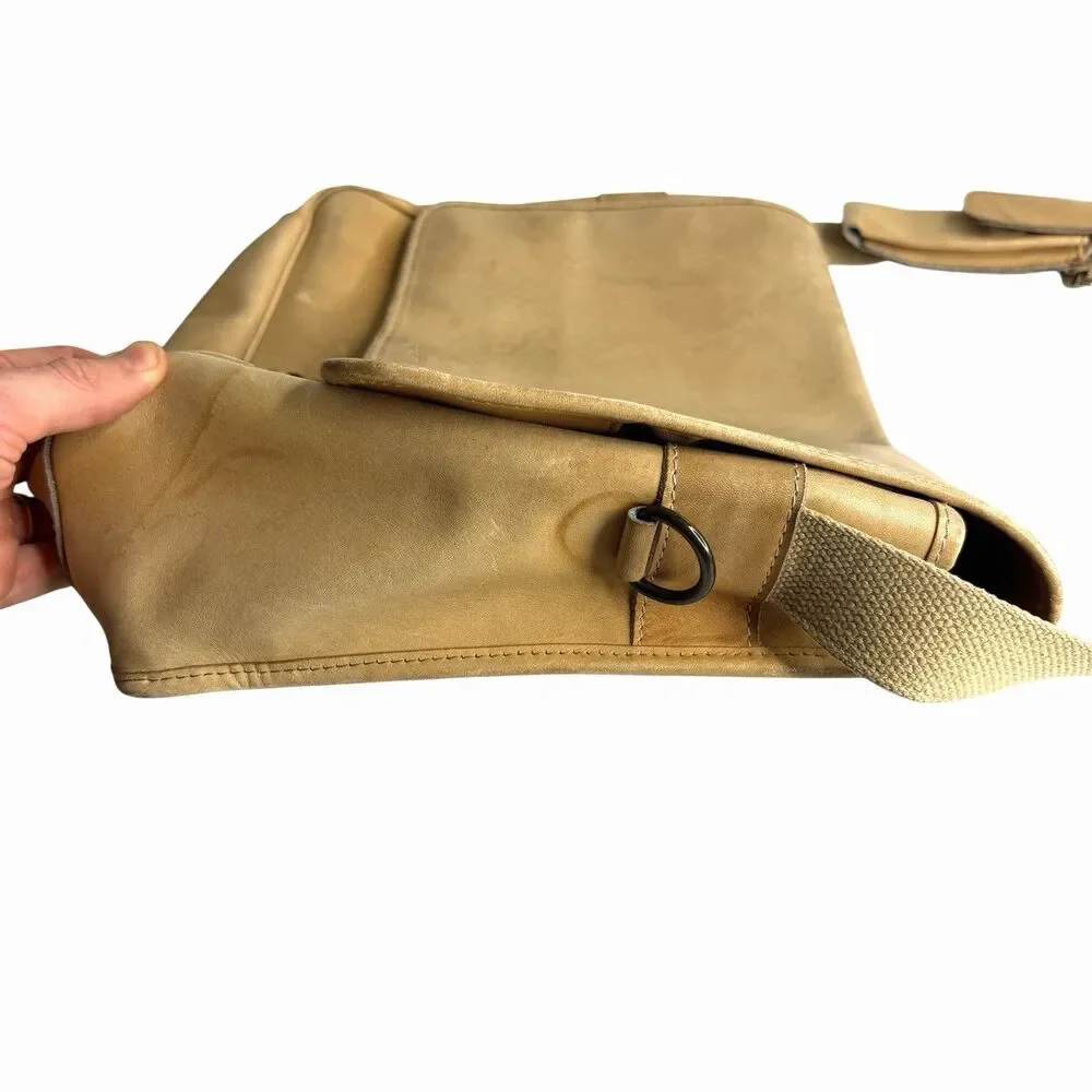 Rawlings Limited Edition Leather Men Messenger Briefcase Bag Gian Paolo Lombardo